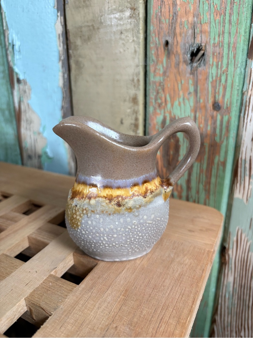 Vintage miniature Laurentian Tundra Pottery jug vase